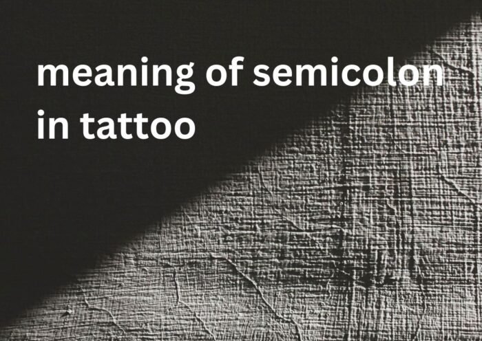 meaning of semicolon in tattoo