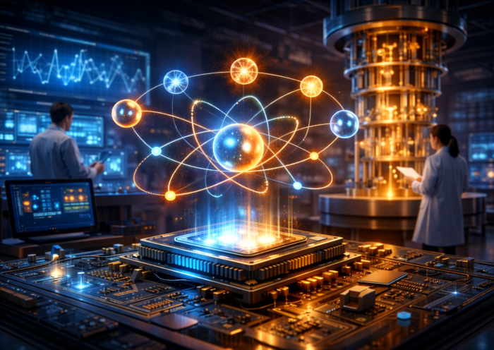 Quantum computing technology concept