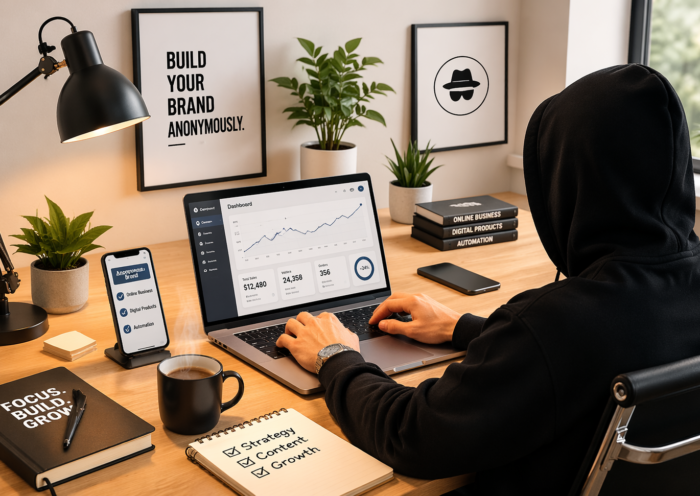 Faceless Brand Workspace