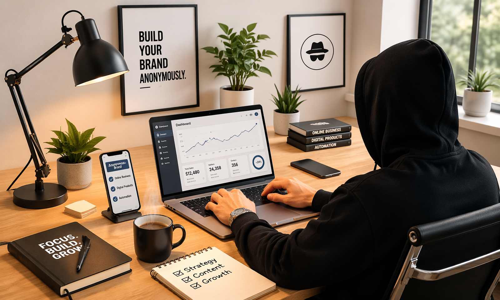 Faceless Brand Workspace